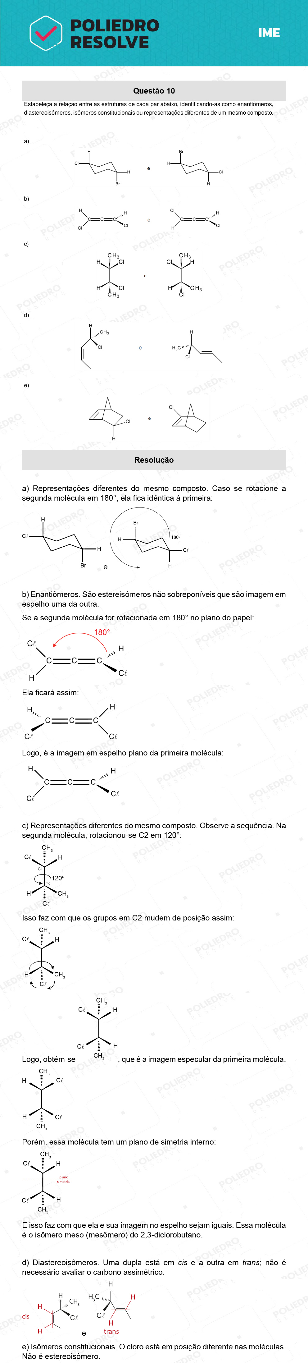 Dissertativa 10 - 2ª Fase - Química - IME 2022