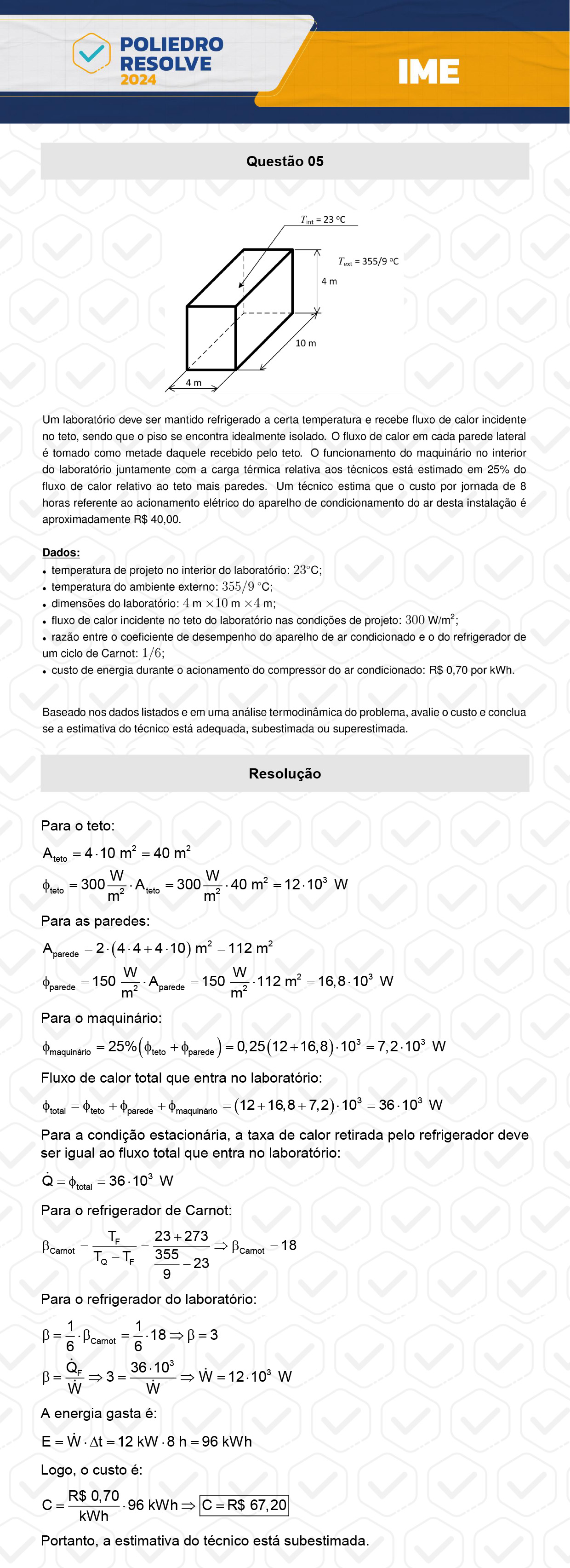 Dissertativa 5 - 2ª Fase - 2º Dia - IME 2024
