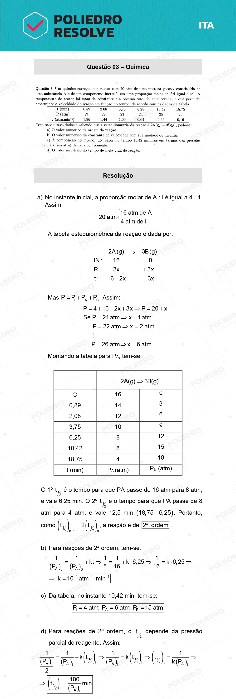 Dissertativa 3 - 2ª Fase - 1º Dia - ITA 2022