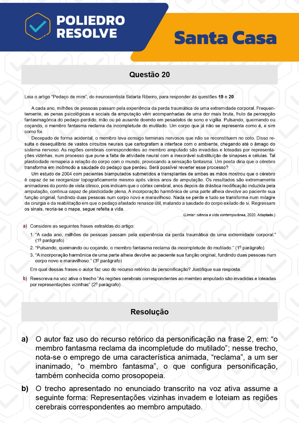 Dissertativa 20 - 2º Dia - Santa Casa 2023